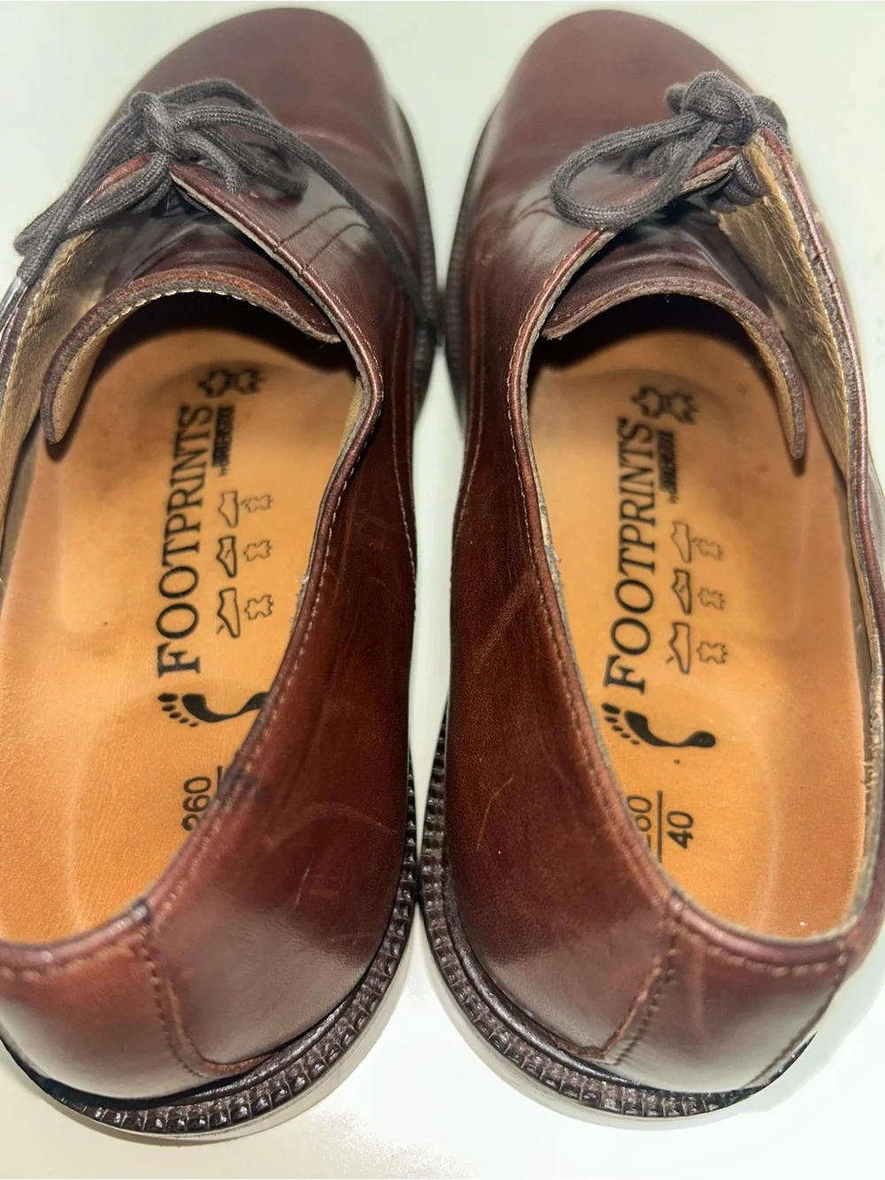 Footprints by Birkenstock Handmade Brown Leather Lace-Up Oxford Shoe